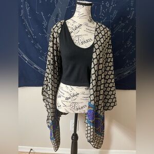 Vintage Havana Boho Kimono Cardigan | Size L